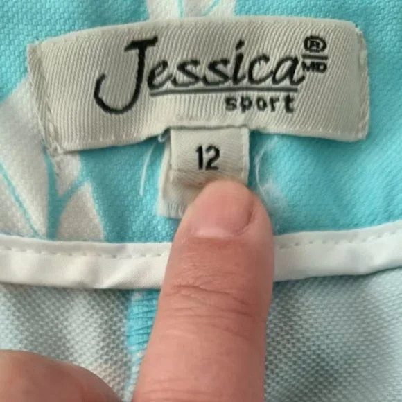 12🌴Jessica Sport floral pastel colors capris pants - Picture 9 of 10